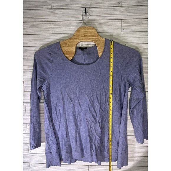 Eileen Fisher Sweater Womens Size XL Alpaca Merino Wool Tencel Purple Fall - Picture 6 of 7